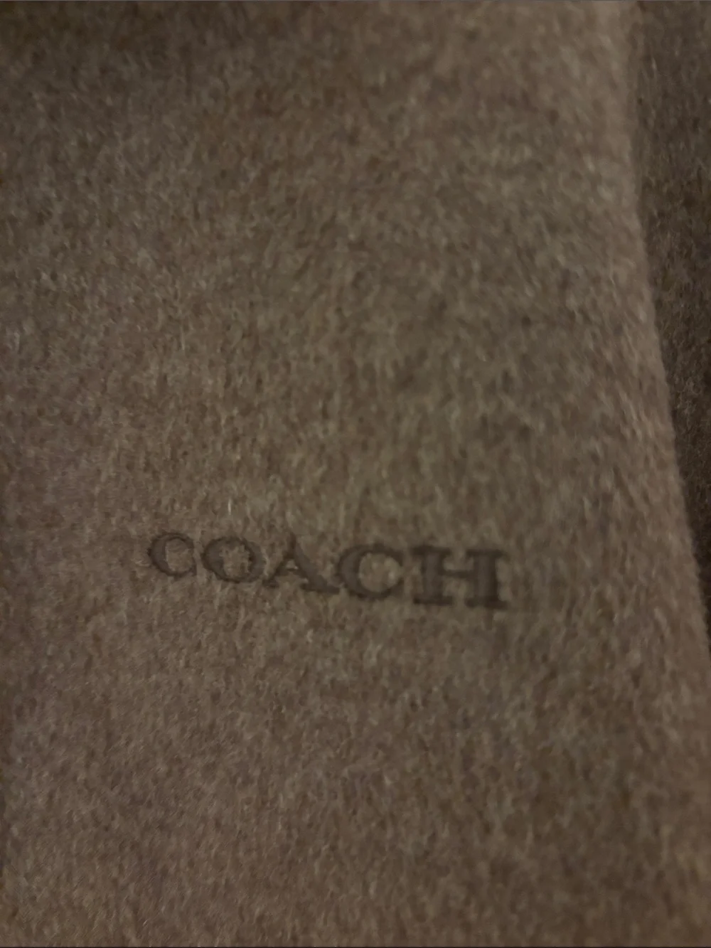Coach: Women’s Bomber Brown Wool-Blend Zip Jacket w/pockets buckles on back